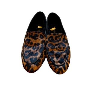 Leopard Print faux fur lined Loafers
